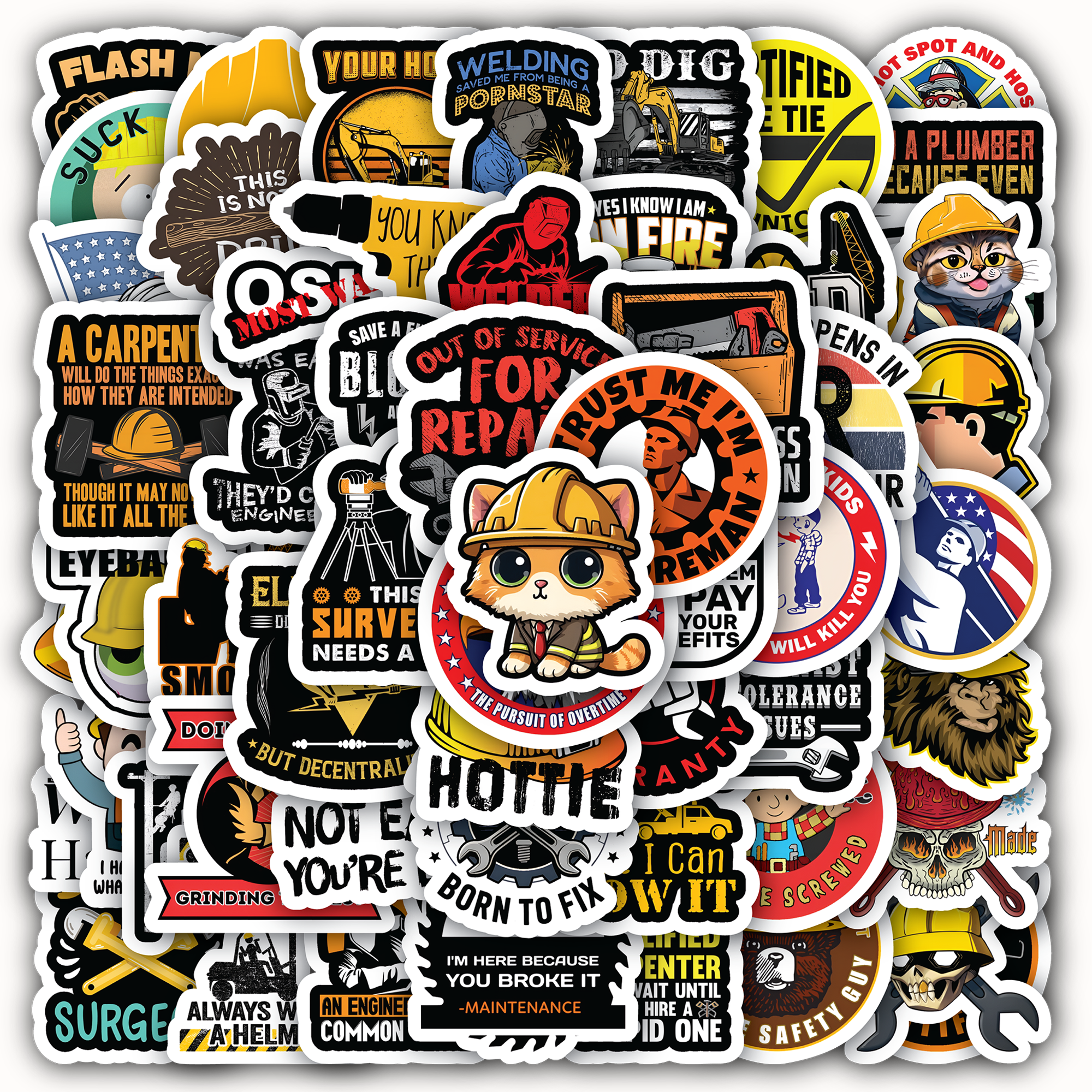Hard Hat Stickers