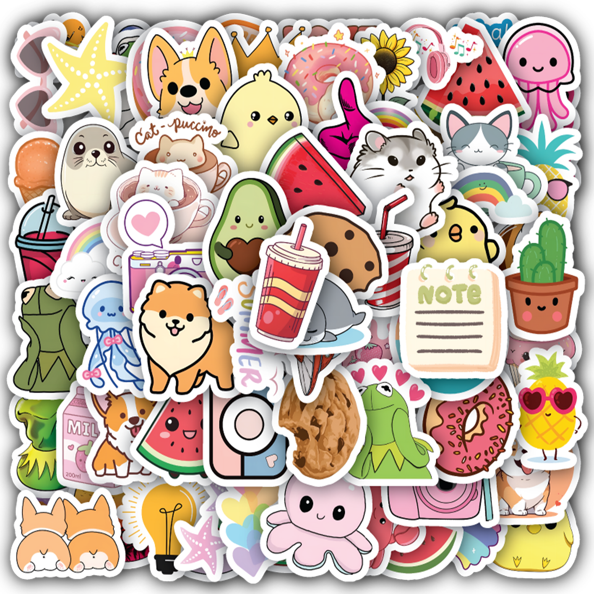 Cute Fun Stickers Pack for Girls Boys